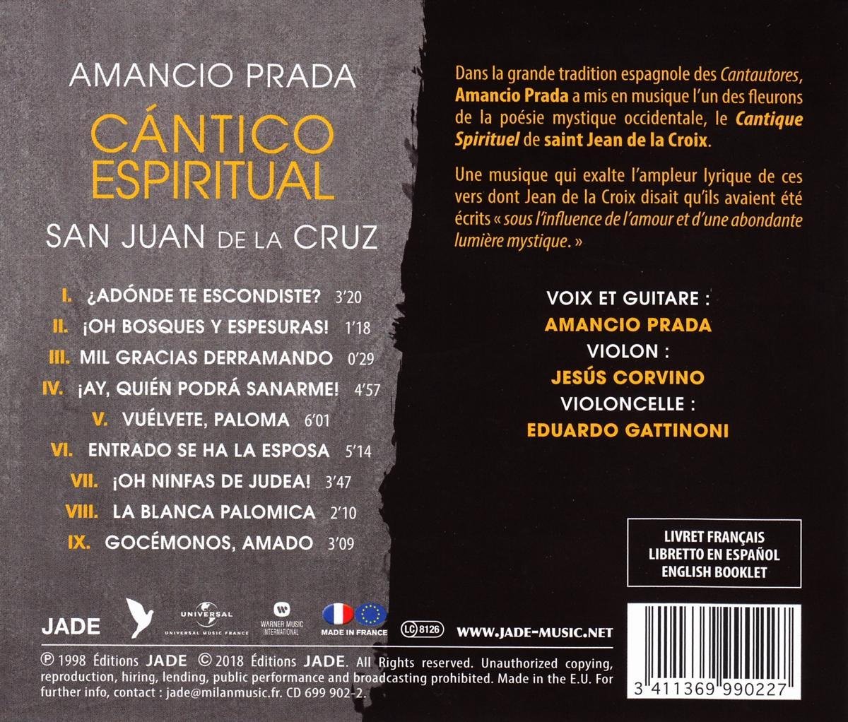 Cantico Espiritual, Amancio Prada | CD (album) | Muziek | bol