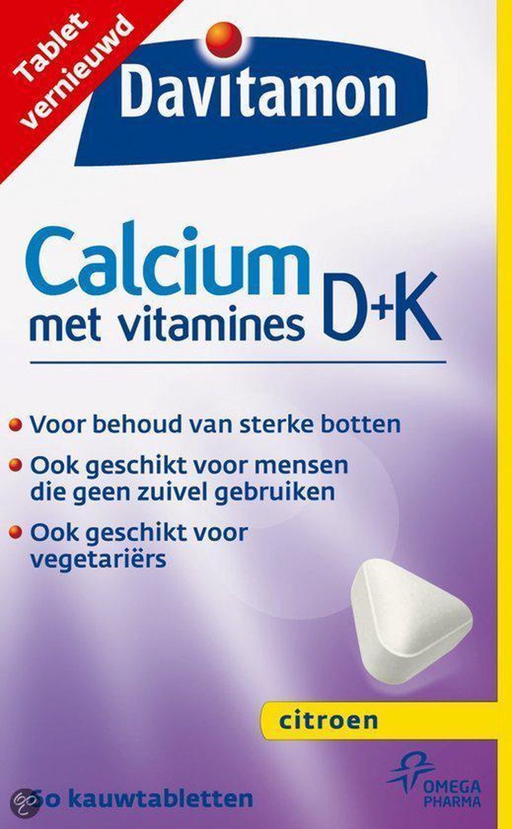 Davitamon Calcium met Vitamines + K - 60 - Voedingssupplementen | bol.com