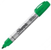 Sharpie Groene Permanente Marker - Schrijfbreedte 1,5 - 3mm met kogelpunt - Geschikt voor het markeren van karton, fotopapier, hout, metaal, folie, steen, plastic, leer en meer