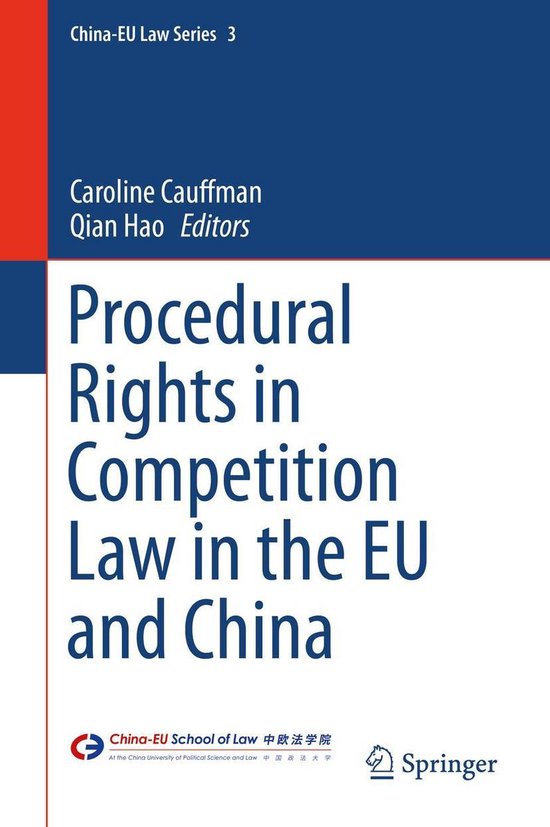 China-EU Law Series 3 - Procedural Rights in Competition Law ... - cover