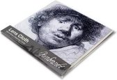 Brillendoekje, 15 x 15 cm, Verbaasde blik, ets van Rembrandt