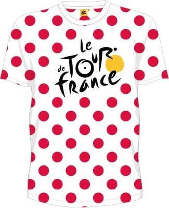 Tour De France T-shirt Heren Bolletjestrui Logo Wit Maat Xl | bol.com