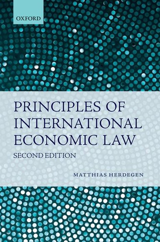 Principles of International Economic Law - cover