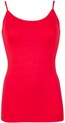 RJ Bodywear Pure Color dames spaghetti top (1-pack) - rood - Maat: S