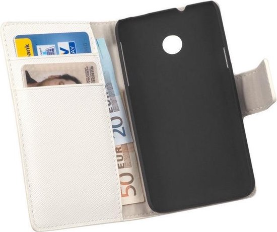 neus Verspilling vasthouden Huawei Ascend Y330 Wallet Bookcase Cover Y hoesje Wit | bol.com