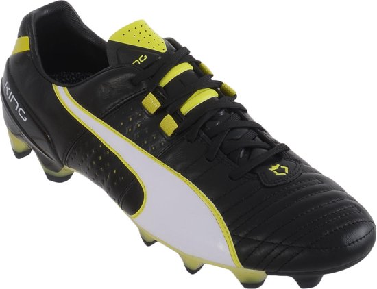 Puma King II FG Voetbalschoenen - Maat 41 - Mannen - zwart/wit/groen |  bol.com