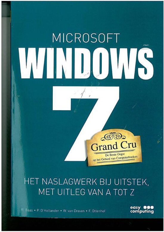 Cover van het boek 'Windows 7 Grand Cru' van Rob Baas