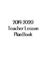 2019-2020 Teacher Lesson Plan Book