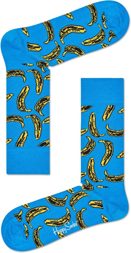 Happy Socks Andy Warhol Banana Sokken - Blauw - Maat 36-40