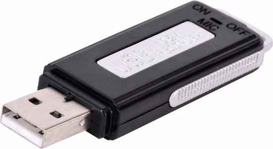 Mini USB Stick & Spy Voice Recorder 8 GB - Dictafoon / Audio Recorder - Spraak Recorder - AA Commerce