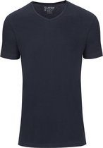 Slater 7610 - BASIC FIT 2-pack T-shirt R-neck  s/sl navy XXL 100% cotton