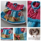Patchwork Judy Baby Dress Knitting Pattern C004