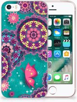 iPhone SE | 5S Uniek TPU Hoesje Cirkels en Vlinders