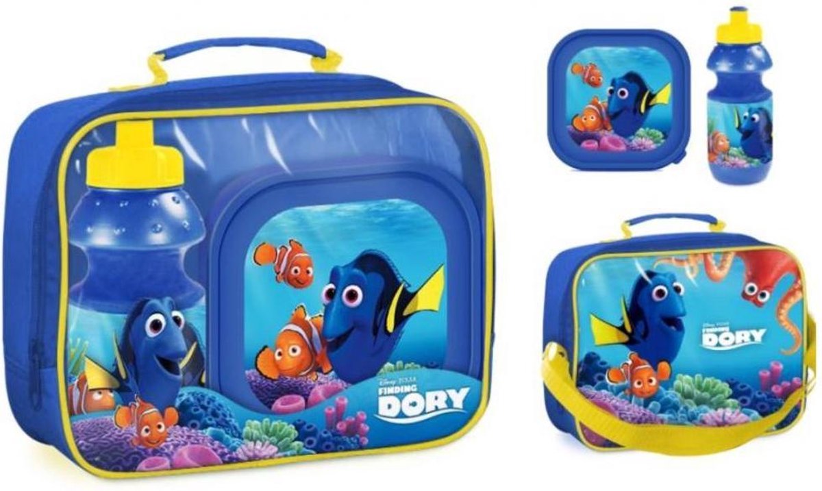 Lunchbox en beker - Finding Dory - Finding Nemo- inclusief handige draagtas