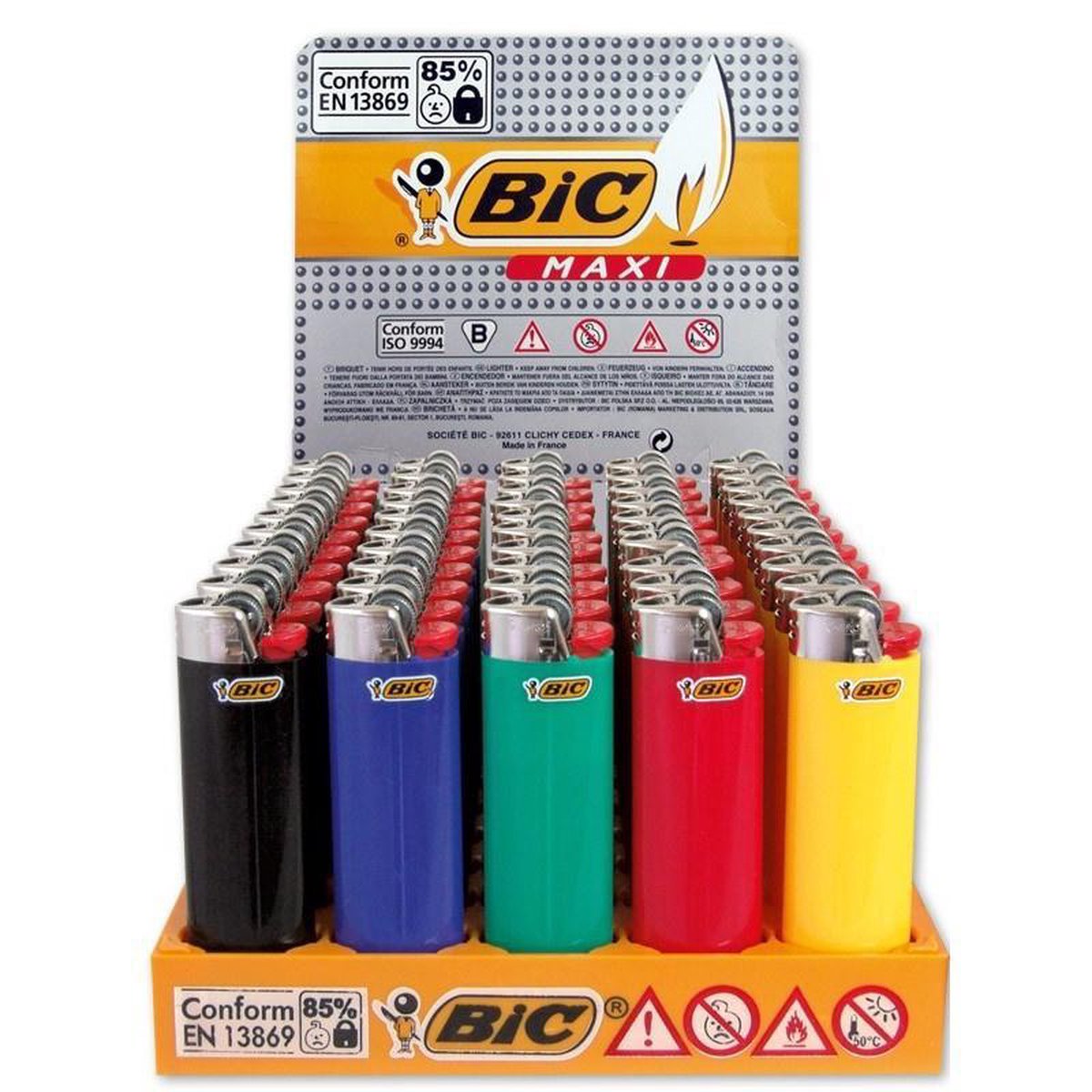 Voorwaarde Weerkaatsing Giet BIC lighter aansteker maxi J26 Display(50stuks) | bol.com