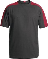 FE Engel Galaxy T-Shirt 9810-141 - Antraciet/Tomaat Rood 79757 - 4XL