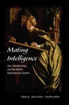 Boekomslag Mating Intelligence: Sex, Relationships, and the Mind's Reproductive System, met een schilderij van een koppel dat samenwerkt.