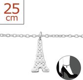 Eiffeltoren enkelbandje 925 zilver -  -