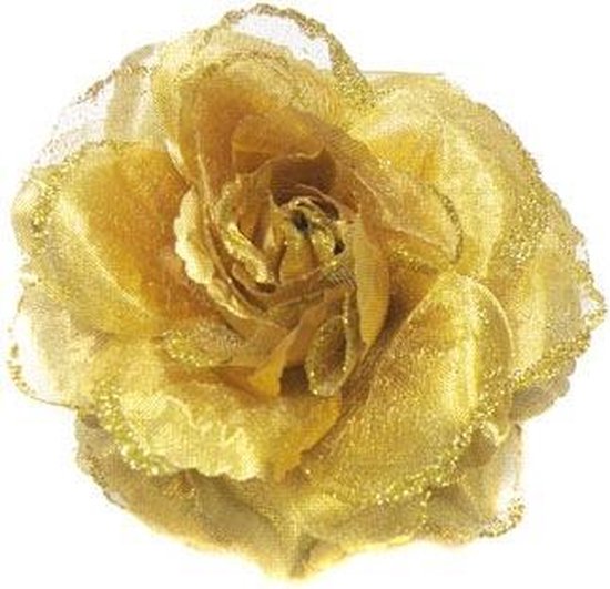 Gouden glitter haarbloem | bol.com