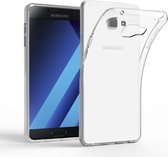 Telefoonhoesje voor Samsung Galaxy A7 2017 Transparant - Dun flexibel siliconen
