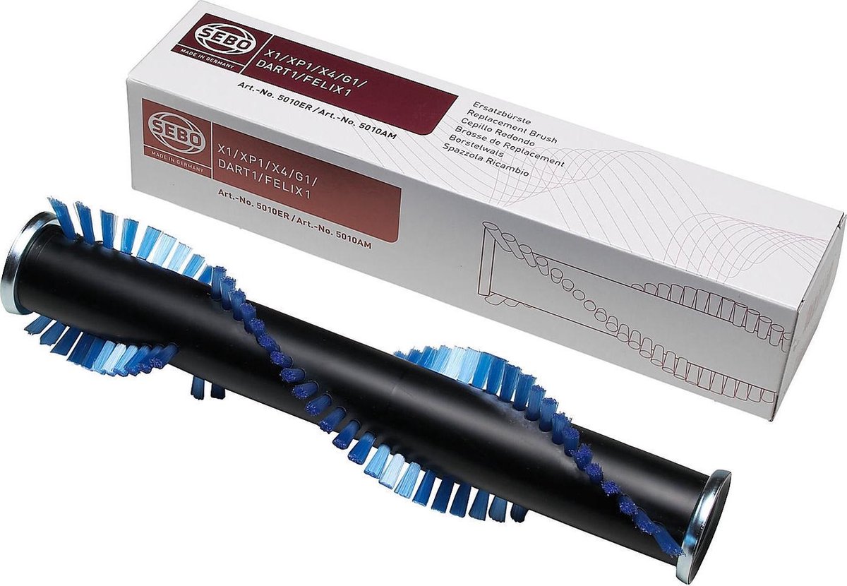 SEBO 31cm borstelwals voor borstelstofzuiger - series X1, XP1, X4, G1, DART 1, FELIX 1 Premium - stofzuiger borstel 5010ER - 5010AM