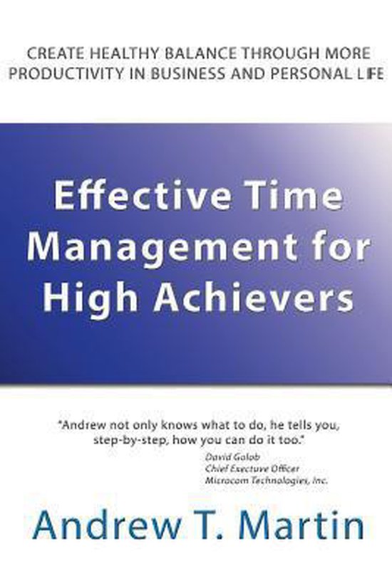 Effective Time Management for High Achievers - cover