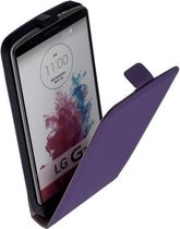 Lederen Paars Flip case case Telefoonhoesje LG G3