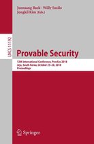 Lecture Notes in Computer Science 11192 - Provable Security