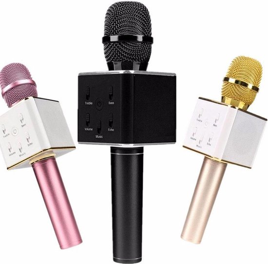 monteren klink diep Karaoke Microfoon / Draadloze bluetooth microfoon / Draadloos karaoke  microfoon | bol.com