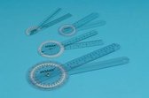 Goniometer transparant Jamar®, 30 cm 360° (per 1°)
