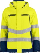 Projob 6441 Reflectie jas Geel/Marineblauw maat S