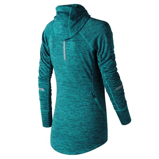 New Balance Heat Hoody - Sportshirt - Dames - Pisces Heather - Maat XL |  bol.com
