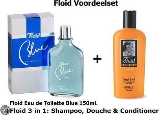 Floid Blue - 150 ml Eau de toilette + 250 ml Shampoo 3 in 1 - Voordeelset |  bol.com