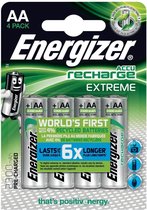 3x Energizer herlaadbare batterijen Extreme AA, blister a 4 stuks