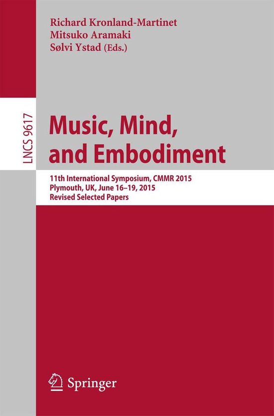 Springer Nature Proceedings Computer Science - Music, Mind,  ... - cover