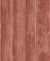 Dutch Wallcoverings vliesbehang hout - rood
