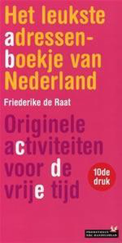 Cover van het boek 'Leukste adressenboekje van Nederland'