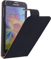 TPU Classic Flip Hoes - Hoesje Geschikt voor Samsung Galaxy S5 G900F Zwart