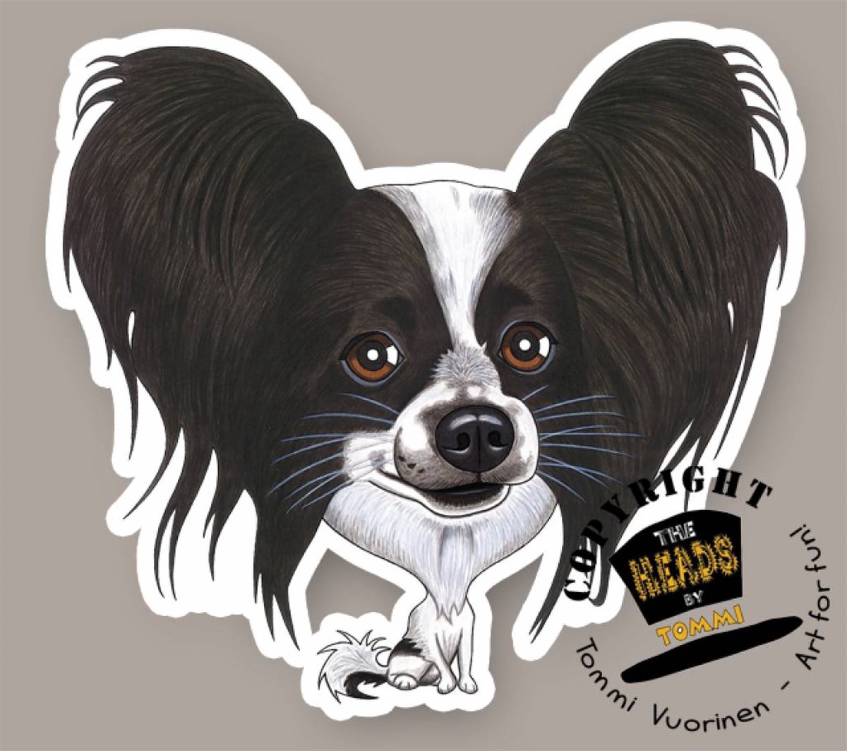 Magneet Hond Papillon