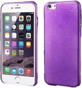 TPU Geborstelde Softcase iPhone 6(s) plus - Paars