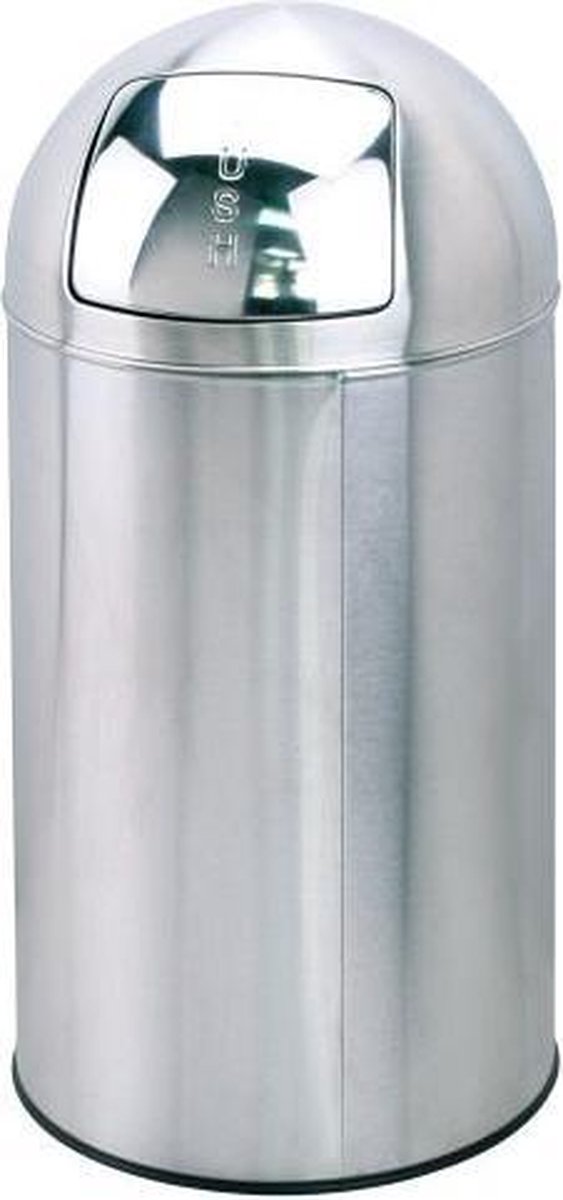 Goedkoopste Saro RVS prullenbak met push-deksel