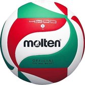 Molten wedstrijd volleybal 5M4500 wit/rood/groen