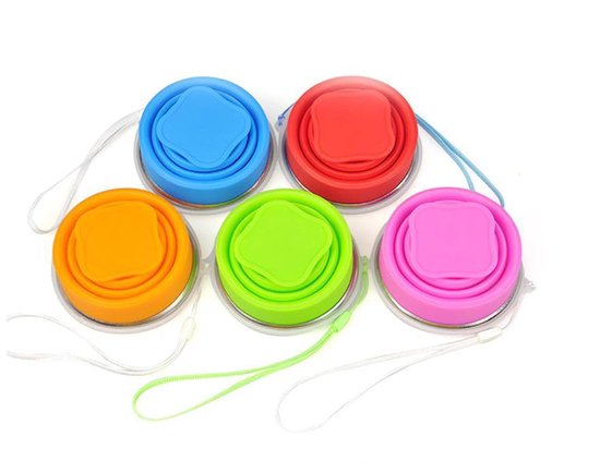 Opvouwbare beker - Cup 200ML - Siliconen Cup - Campingservies - Roze Duurzaam - Milieubewust van Balvi — afbeelding 5
