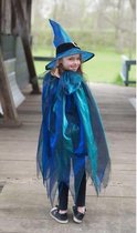 Great Pretenders - Blauwe Heksencape met Hoed (4-6 jaar)