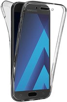 Samsung Galaxy A5 (2017) - Voor en Achterkant 360 Graden Bescherming Shockproof Siliconen Gel TPU Case Screenprotector Transparant Cover Hoesje - (0.5mm)