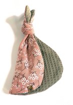 Lilly Knoopknuffelkonijn -  roze/beige