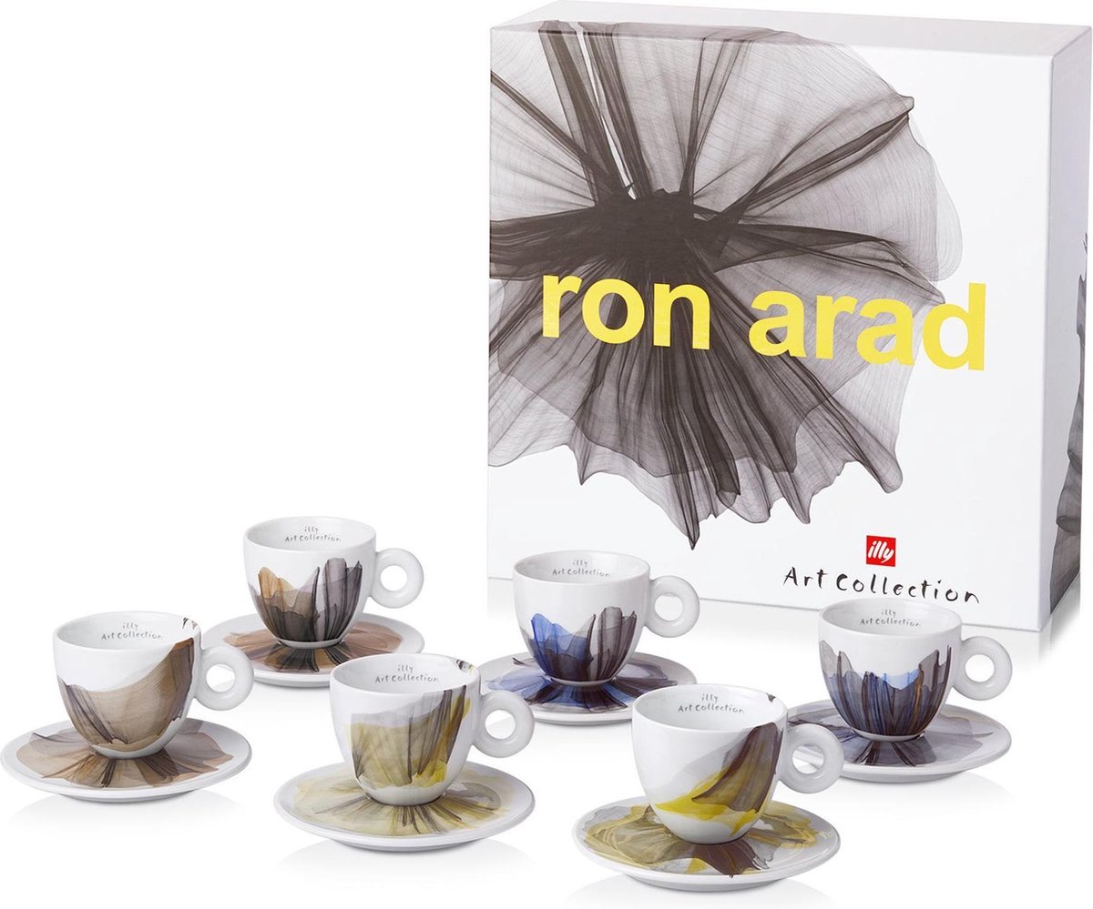 illy Ron Arad Espresso Art Collection Lot de 6 tasses à café