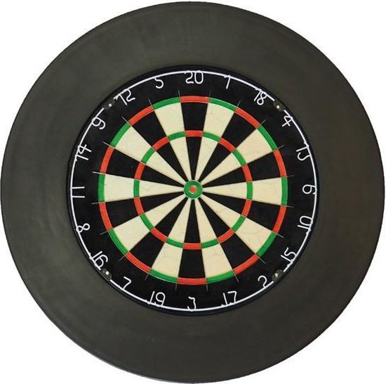 A-merk dartbord met zwarte surround en scorebord van Winmau — afbeelding 3