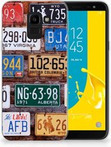 Geschikt voor Samsung Galaxy J6 2018 Uniek TPU Hoesje Kentekenplaten