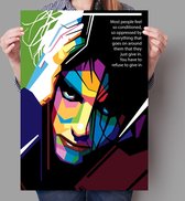 Poster Pop Art Robert Smith - The Cure - 50x70cm